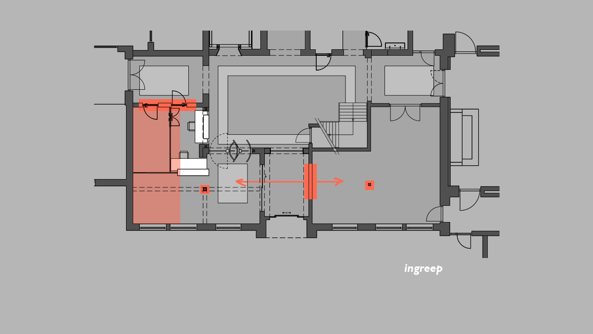 plattegrond ingreep